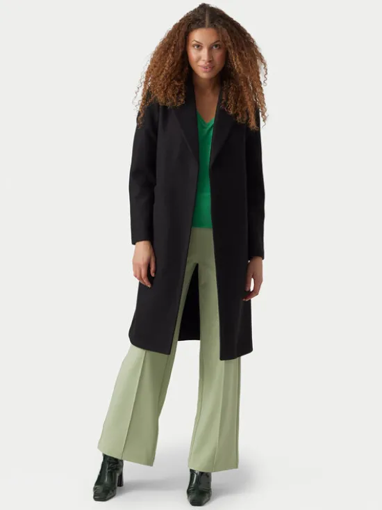Vero Moda Płaszcz przejściowy Fortuneaya 10278330 Czarny Regular Fit