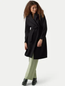 Vero Moda Płaszcz przejściowy Fortuneaya 10278330 Czarny Regular Fit