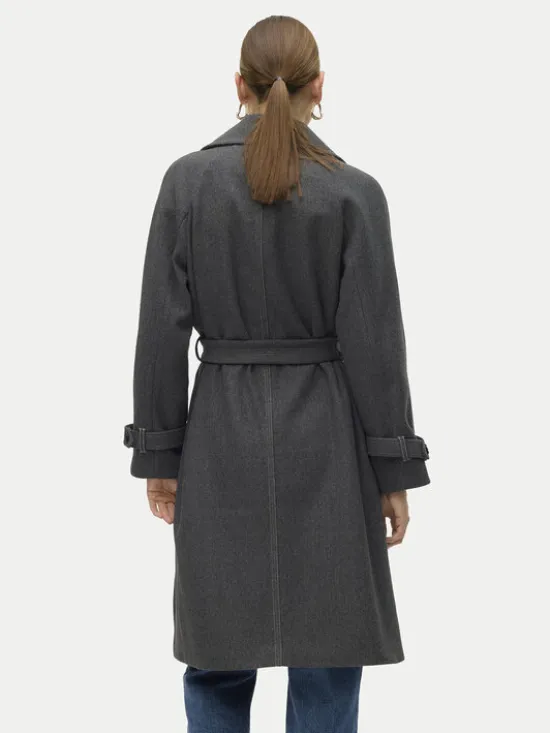 Vero Moda Płaszcz przejściowy Pop Miley 10319995 Szary Regular Fit