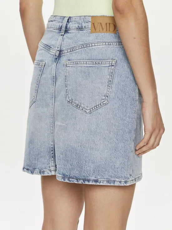 Vero Moda Spódnica jeansowa Tessa 10301536 Niebieski Regular Fit