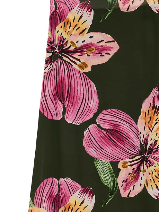 Vero Moda Spódnica maxi Ismene 10351432 Zielony Regular Fit