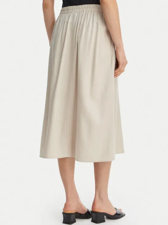 Vero Moda Spódnica midi Mymilo 10340419 Beżowy jasny Regular Fit