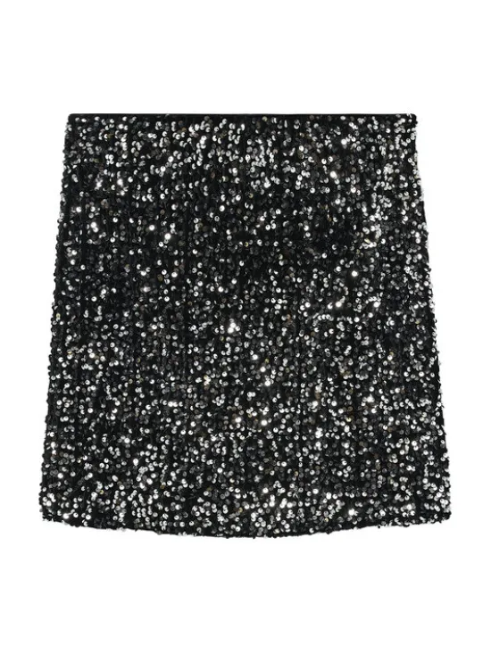 Vero Moda Spódnica mini Bella 10335704 Czarny Slim Fit