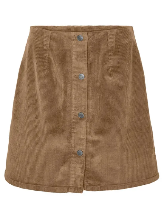 Vero Moda Spódnica mini Etta 10315342 Beżowy Regular Fit