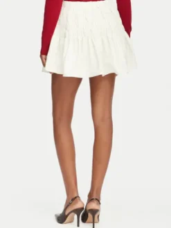 Vero Moda Spódnica mini Sofia 10350924 Biały Regular Fit