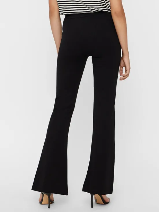 Vero Moda Spodnie materiałowe Kamma 10209858 Czarny Flared Fit