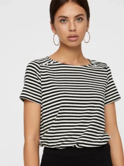 Vero Moda Spodnie materiałowe Kamma 10209858 Czarny Flared Fit