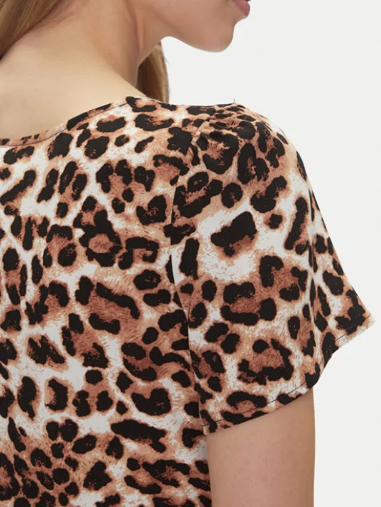 Vero Moda Sukienka codzienna Easy Joy 10307990 Brązowy Regular Fit