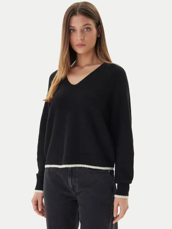 Vero Moda Sweter Aquarius 10331898 Czarny Regular Fit