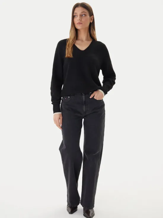 Vero Moda Sweter Aquarius 10331898 Czarny Regular Fit