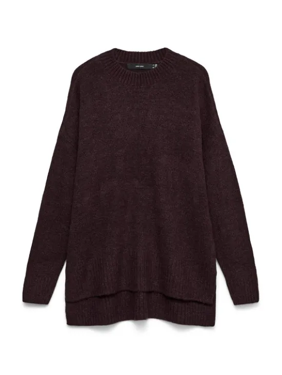 Vero Moda Sweter 10269229 Fioletowy Loose Fit
