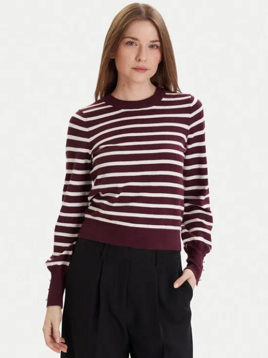 Vero Moda Sweter Happy 10336333 Fioletowy Regular Fit