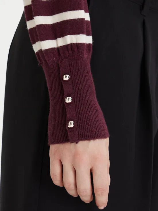 Vero Moda Sweter Happy 10336333 Fioletowy Regular Fit