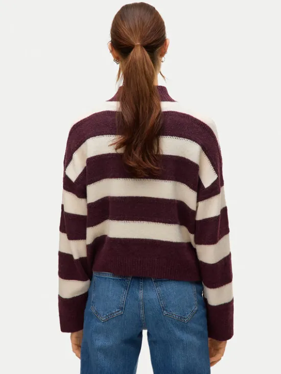 Vero Moda Sweter Inez 10331538 Fioletowy Regular Fit