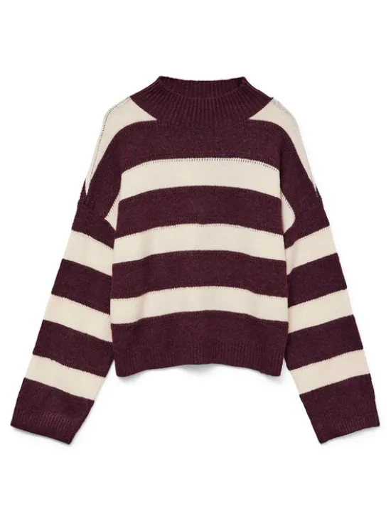 Vero Moda Sweter Inez 10331538 Fioletowy Regular Fit