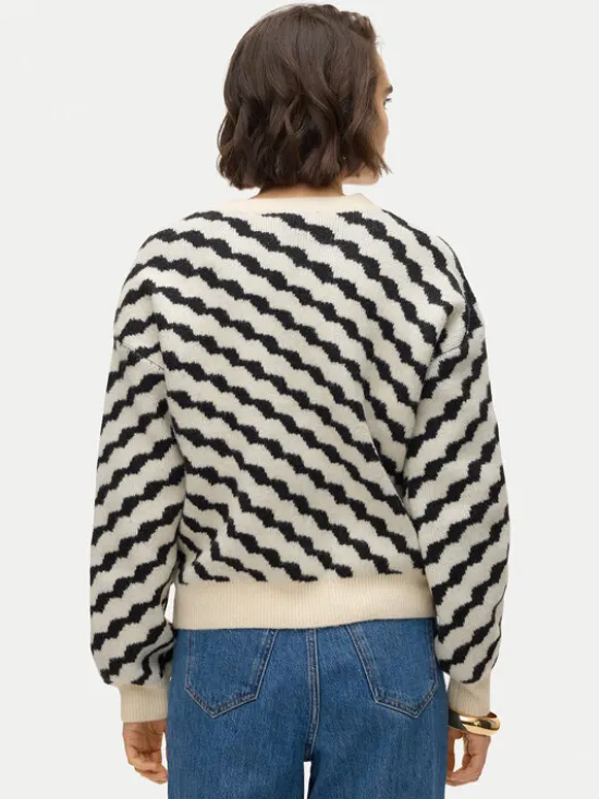 Vero Moda Sweter Lara 10310862 Beżowy Regular Fit