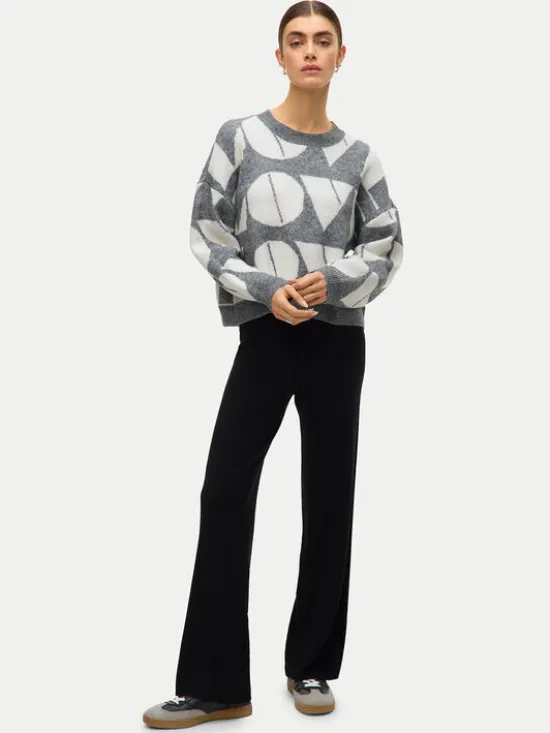 Vero Moda Sweter Love 10331432 Szary Regular Fit