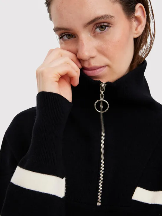 Vero Moda Sweter Saba 10269246 Czarny Regular Fit