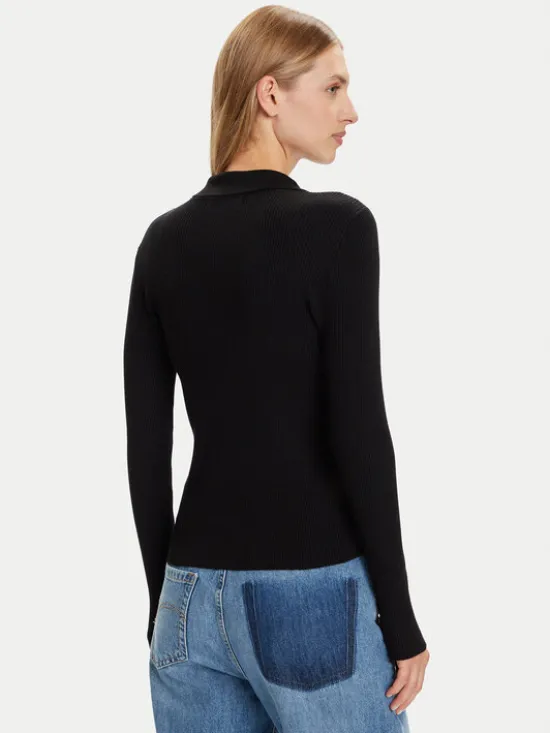 Vero Moda Sweter Siljerib 10336674 Czarny Slim Fit