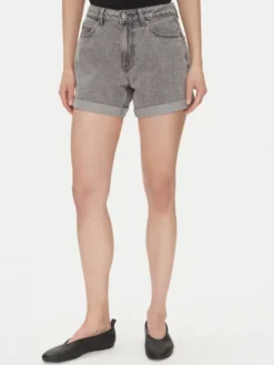 Vero Moda Szorty jeansowe Zuri 10279493 Szary Regular Fit