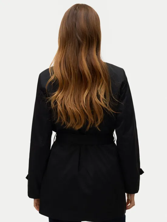 Vero Moda Trencz Chelsea 10329343 Czarny Regular Fit