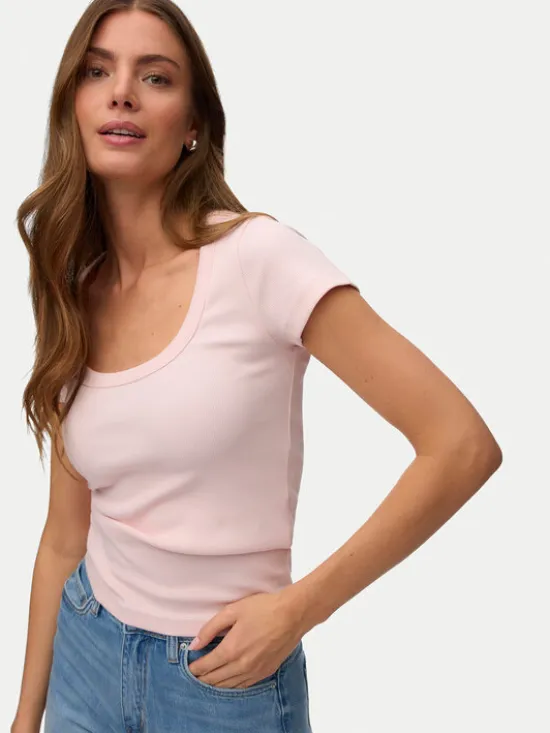 Vero Moda T-Shirt Chloe 10344953 Różowy Regular Fit
