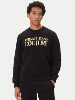 Versace Jeans Couture Bluza 79GAIT05 Czarny Regular Fit