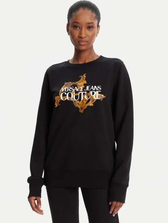 Versace Jeans Couture Bluza 79HAIE06 CF00E Czarny Regular Fit