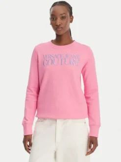 Versace Jeans Couture Bluza 80HAIT01 CF01T Różowy Regular Fit