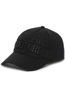 Versace Jeans Couture Czapka z daszkiem 78VAZK32 Czarny