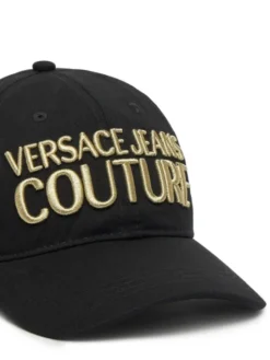 Versace Jeans Couture Czapka z daszkiem 78VAZK32 Czarny