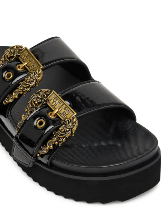 Versace Jeans Couture Klapki 80VA3SM1 ZS190 899 Czarny