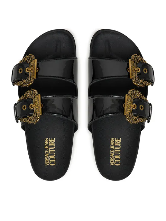 Versace Jeans Couture Klapki 80VA3SM1 ZS190 899 Czarny