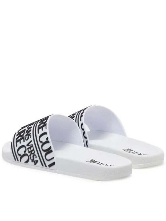 Versace Jeans Couture Klapki 78YA3SQ1 Biały