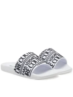 Versace Jeans Couture Klapki 78YA3SQ1 Biały