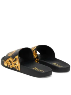 Versace Jeans Couture Klapki 80YA3SQ4 ZS365 G89 Czarny