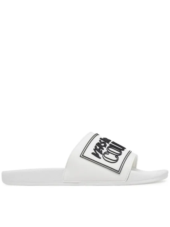 Versace Jeans Couture Klapki 78YA3SQ3 Biały