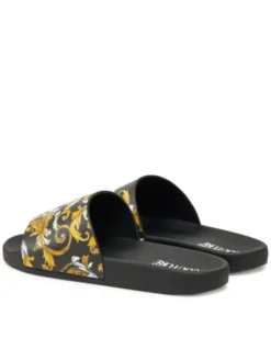 Versace Jeans Couture Klapki 78YA3SQ4 Czarny