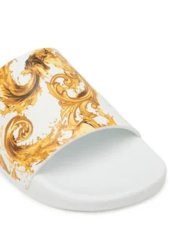 Versace Jeans Couture Klapki 80YA3SQ4 ZS365 G03 Biały