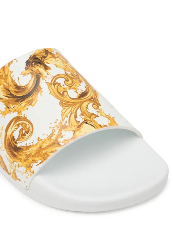 Versace Jeans Couture Klapki 80YA3SQ4 ZS365 G03 Biały