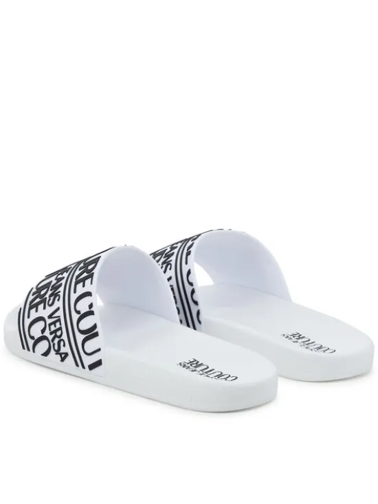 Versace Jeans Couture Klapki 79YA3SQ1 71352 003 Biały