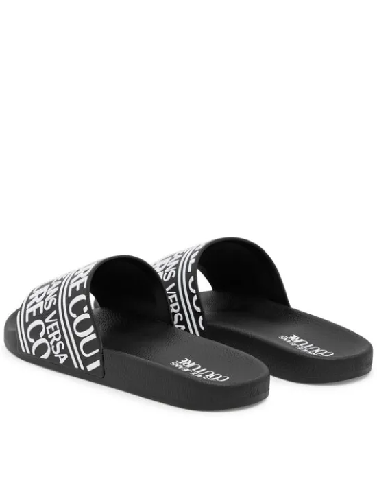 Versace Jeans Couture Klapki 79YA3SQ1 71352 899 Czarny