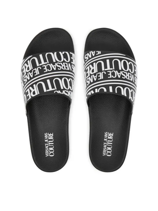 Versace Jeans Couture Klapki 79YA3SQ1 71352 899 Czarny