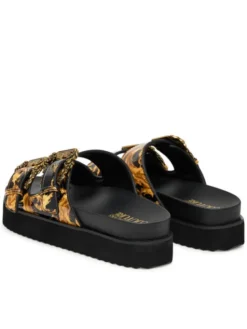 Versace Jeans Couture Klapki 80VA3SM1 ZS366 G89 Czarny