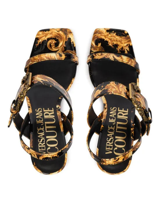 Versace Jeans Couture Sandały 80VA3S71 ZS366 G89 Czarny