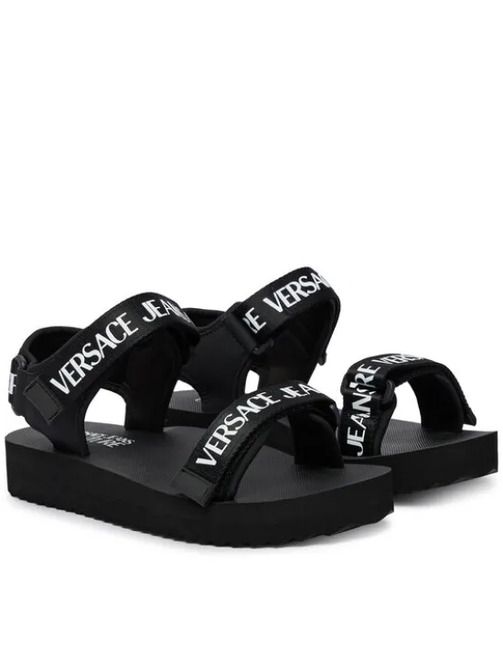 Versace Jeans Couture Sandały 80VA3SX4 ZS630 Czarny