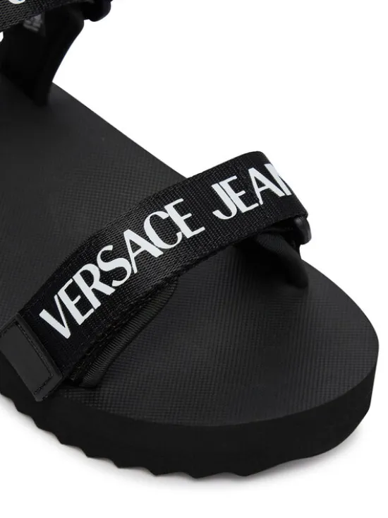 Versace Jeans Couture Sandały 80VA3SX4 ZS630 Czarny