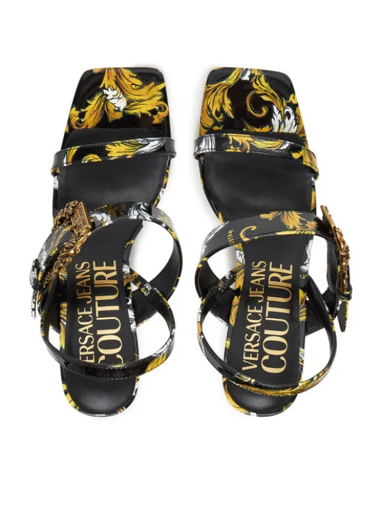 Versace Jeans Couture Sandały 78VA3S71 Czarny