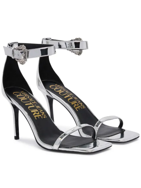 Versace Jeans Couture Sandały 80VA3S76 ZS406 Srebrny