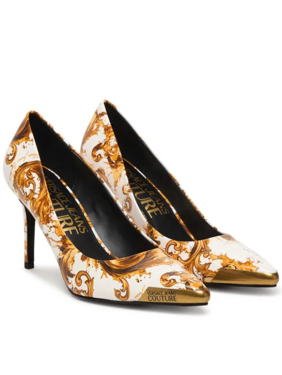 Versace Jeans Couture Szpilki 80VA3S50 ZS366 G03 Biały